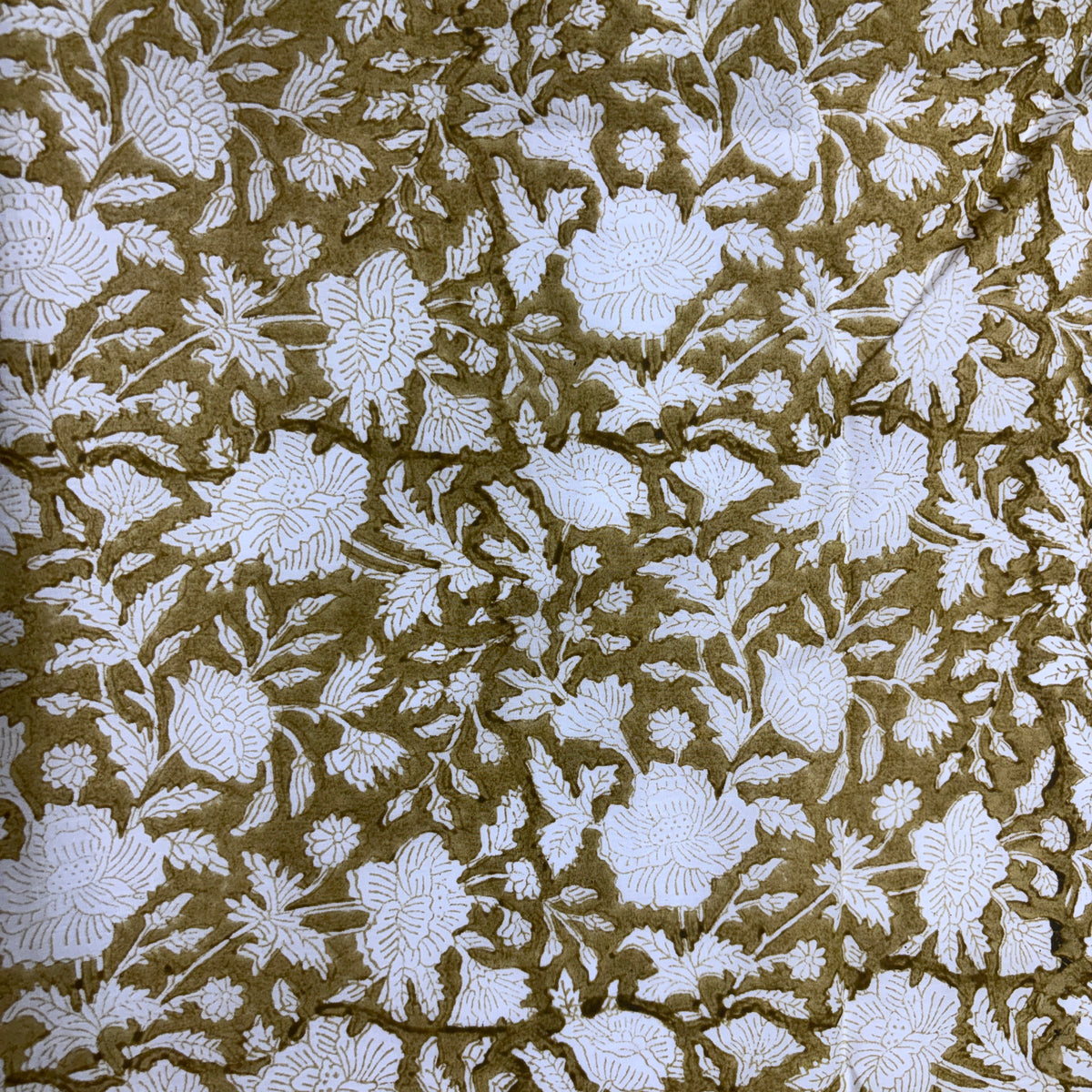 Ahana Cotton 110" Block-Printed Jaal Upholstery Fabric