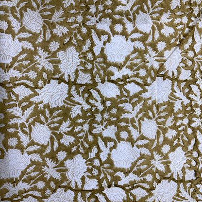 Ahana Cotton 110" Block-Printed Jaal Upholstery Fabric
