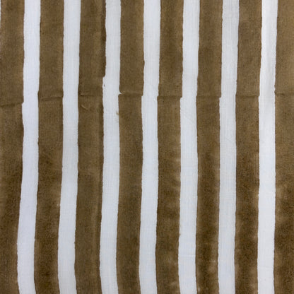 Anvita Cotton 110" Block-Printed Stripe Upholstery Fabric