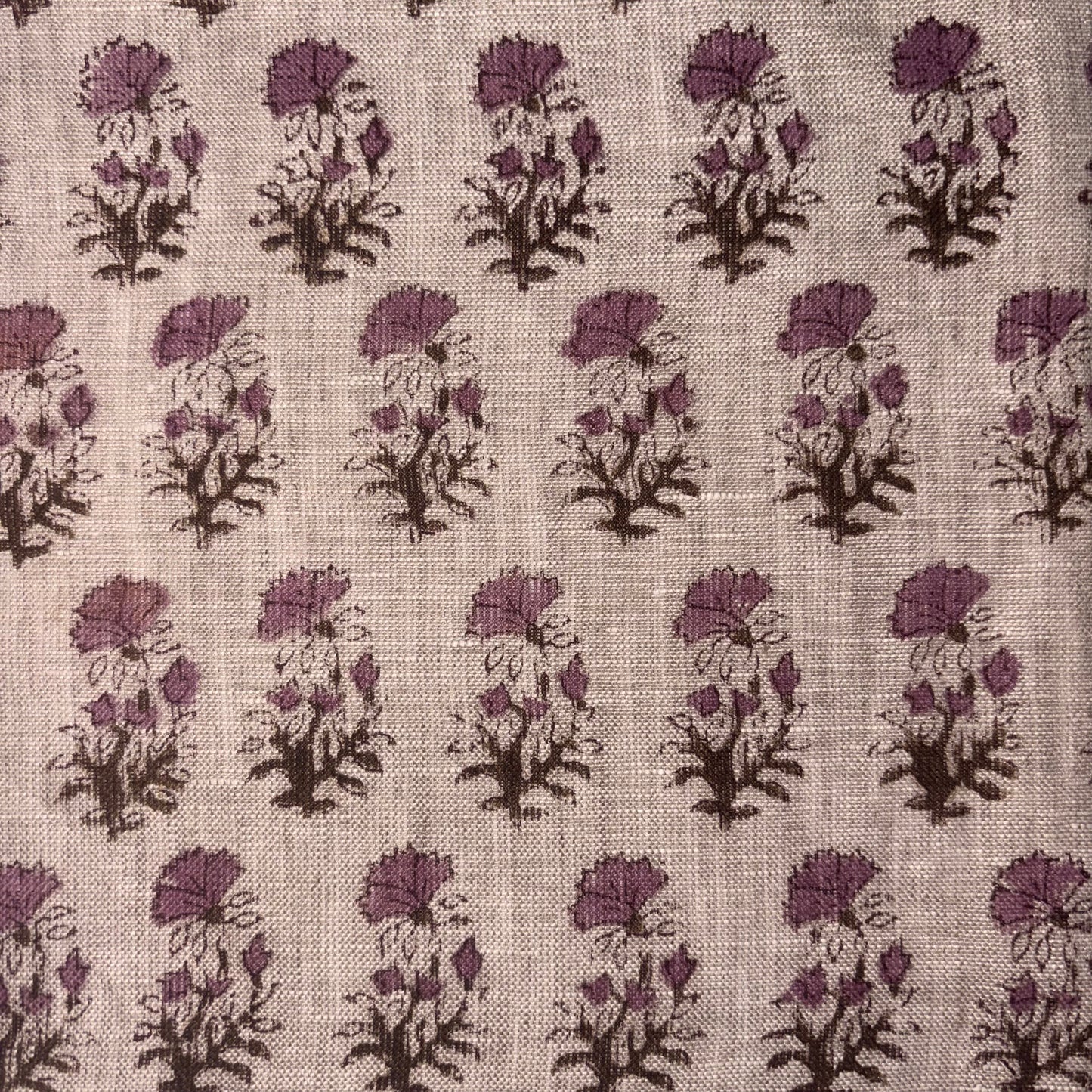 Kanak Block Print Linen Fabric