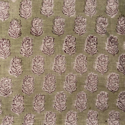 Mitth Block Printed Linen Fabric | Upholstery & Home Décor Fabric