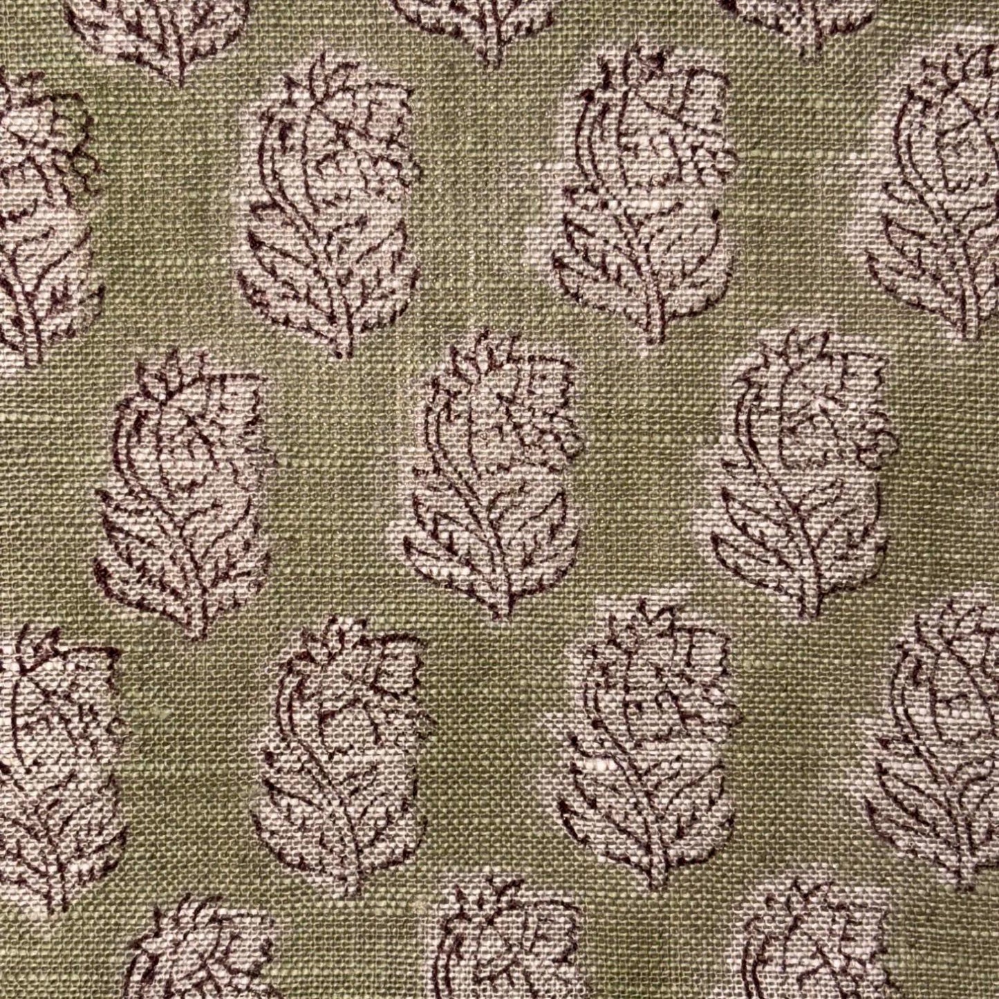 Mitth Block Printed Linen Fabric | Upholstery & Home Décor Fabric