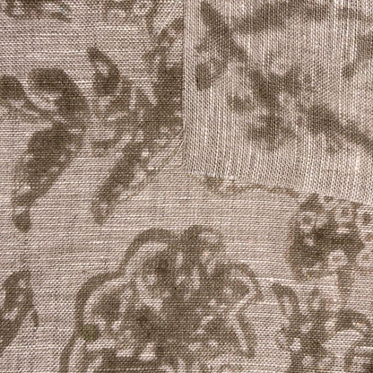 Kamli Block Printed Linen Fabric | Upholstery & Home Décor Fabric