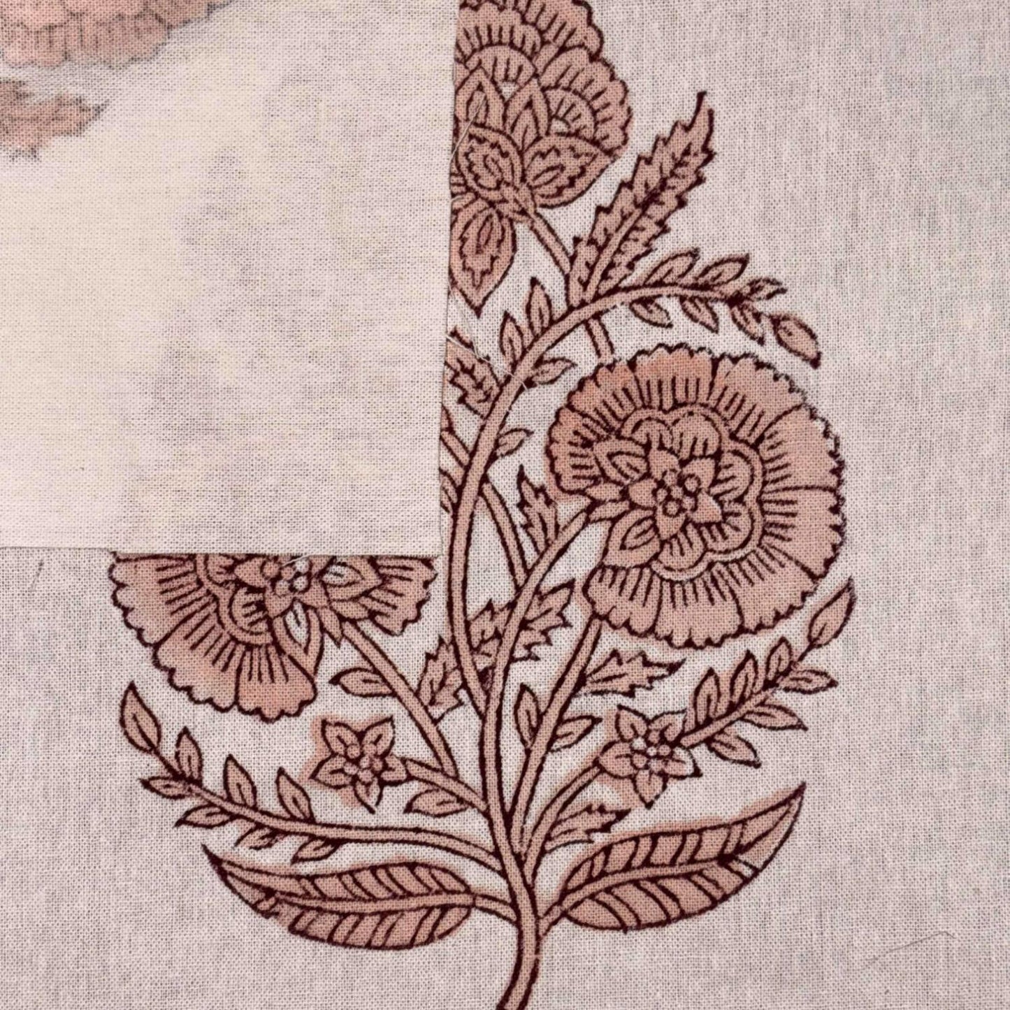 Anaye Cotton 44" Block-Printed Buta Upholstery Fabric