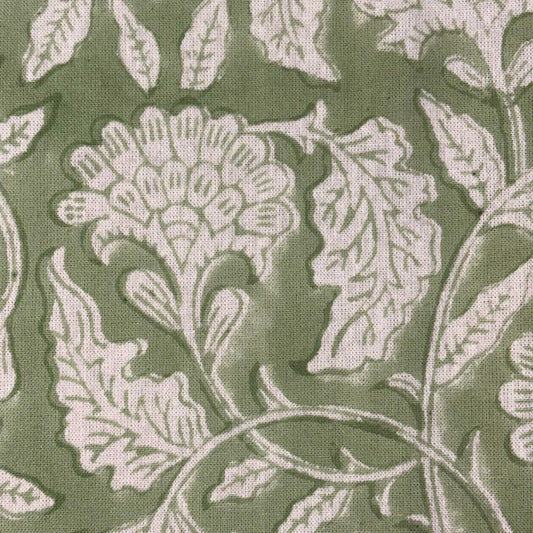 Flira Cotton 44" Block-Printed Jaal Upholstery Fabric