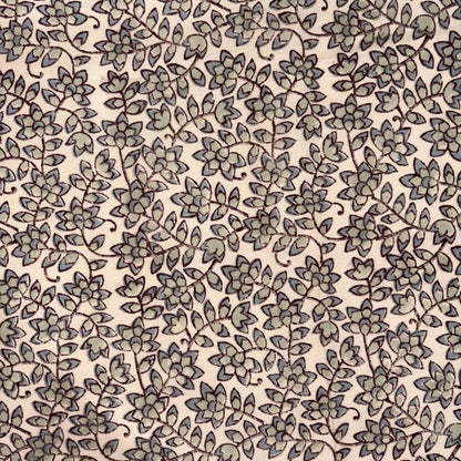 Navya Cotton-Linen 44" Block-Printed Jaal Upholstery Fabric