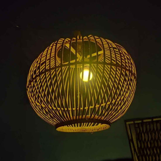 Rattan Look Hanging Lampshade (Without Electrical Accessories)