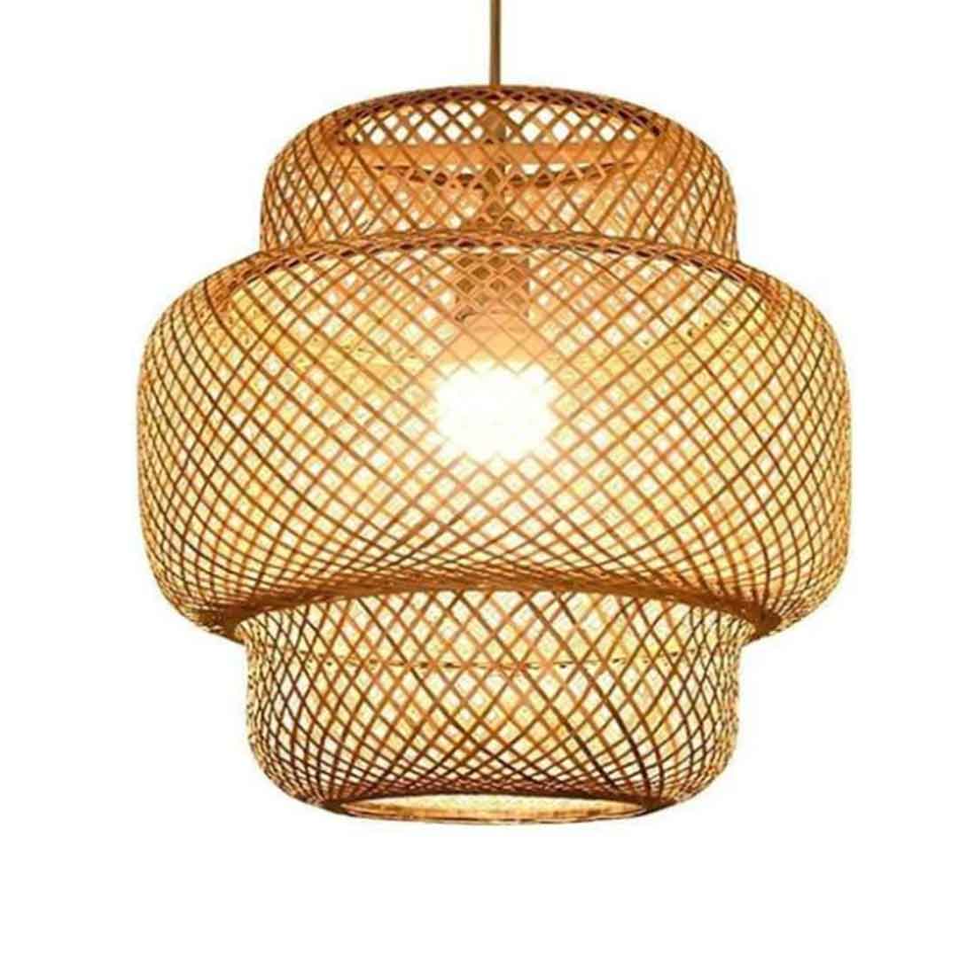 Hanging Natural Three Stage Lampshade - Large (Without Electrical Accessories)