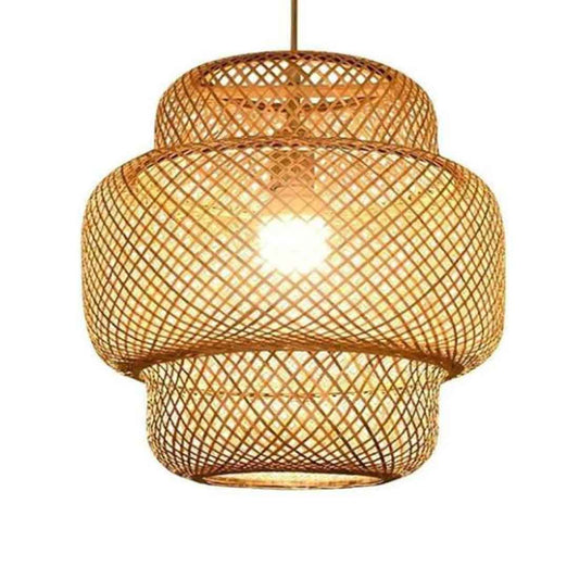 Hanging Natural Three Stage Lampshade - Large (Without Electrical Accessories)