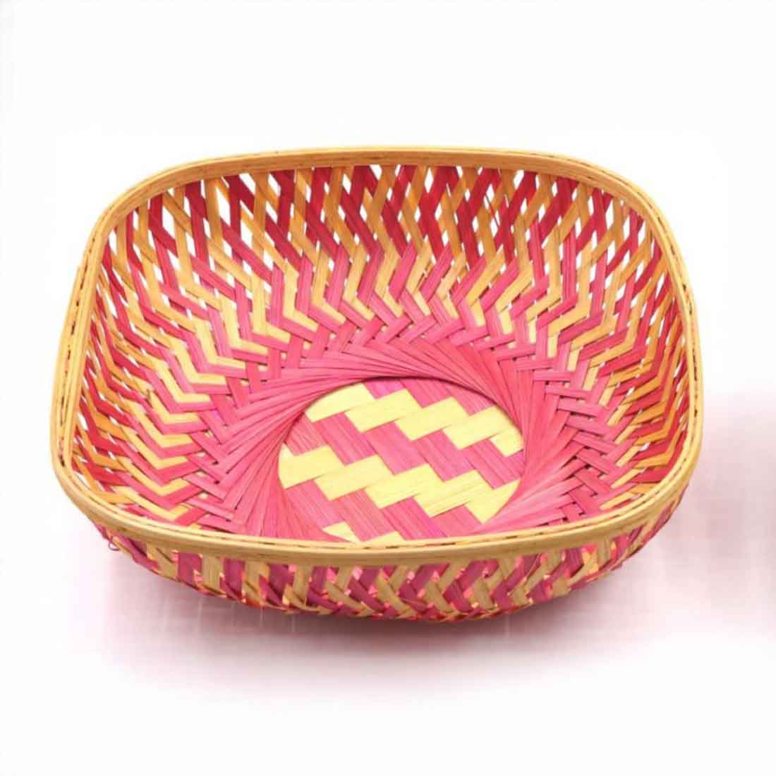 Chitra Square Bamboo Basket - Color Edition