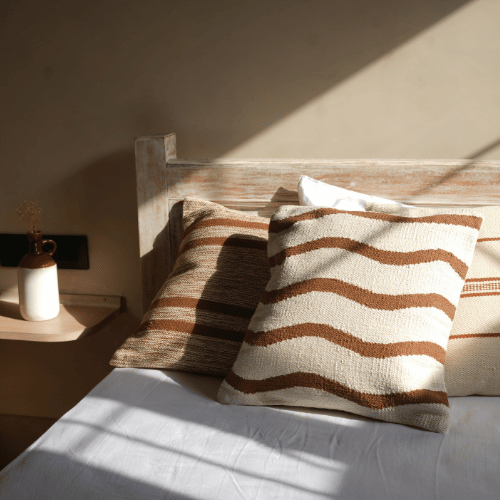 Gulra Woven Pillow Cover | Handwoven Pillow Cover | Decorative Throw Cushion