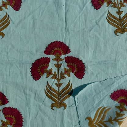 Tavira Cotton 110" Block-Printed Buta Upholstery Fabric