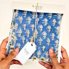 Bhoomi Swatch Set / Natural Earth Shade Block Printed Linen Sample Set