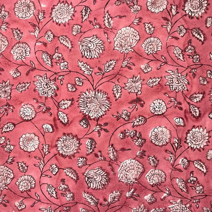 Sonchafa Cotton 110" Block-Printed Jaal Upholstery Fabric