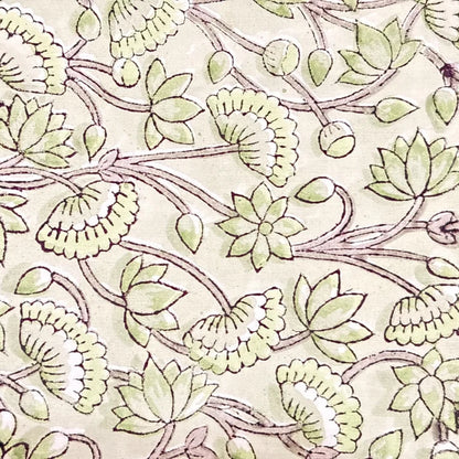 Mihira Cotton 110" Block-Printed Jaal Upholstery Fabric