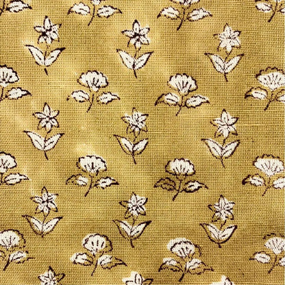 Floral pattern on a yellow background