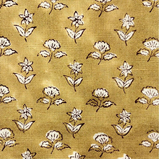 Floral pattern on a yellow background