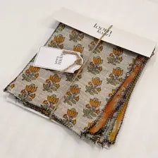 Maati Swatch Set / Terracotta & Clay Tones Hand Block Print Linen Swatches