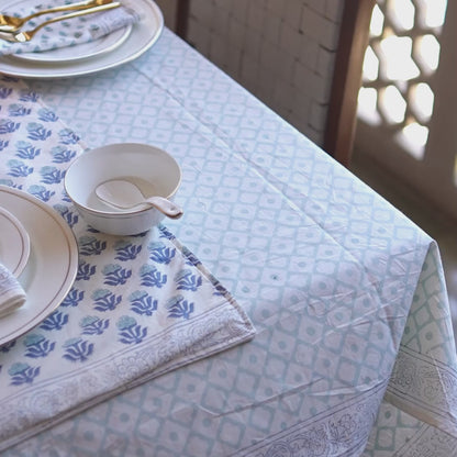 Table linen set styled on table