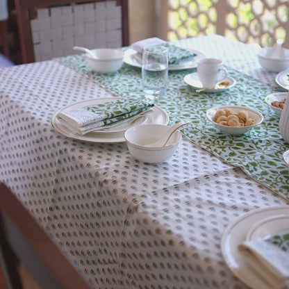 Table linen set styled on table