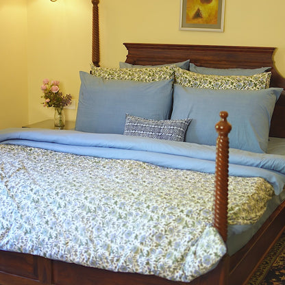 Tavira Hand Block Printed Duvet Cover Set
